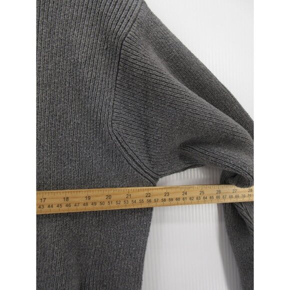 VIINTAGE LL Bean Sweater Medium Cardigan Full Zip Ribbed Chunky Classic - Picture 5 of 9